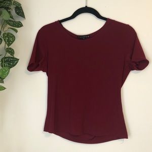 Maroon Crop Shirt